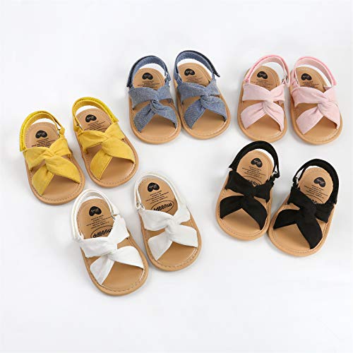Myppgg Baby Girls Summer Sandals Lightweight Soft Sole Infant Slippers Princess Dress Toddler First Walkers Shoes,Black #TOP1