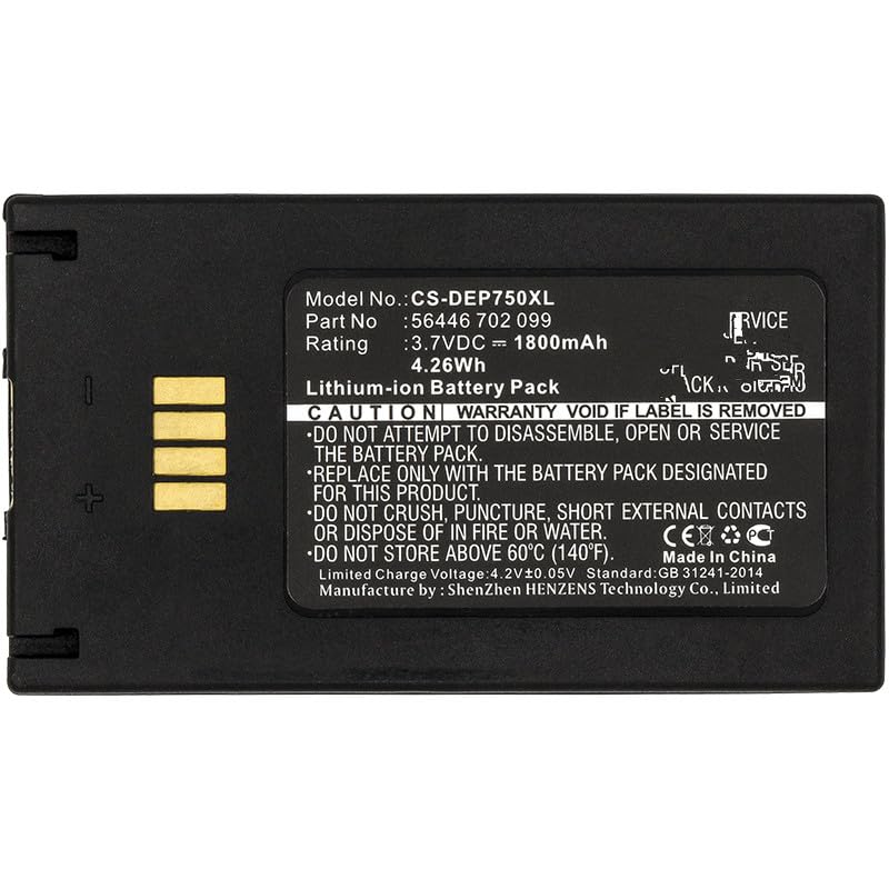 1800 mAh akumulator zastępczy do Easypack EZPack XL, Poliflex 750; Guard FCE001-ST Guard FCE02 Guard FCE03 Guard FCE04 Guard FCE05 Guard FCE06 Guard FCE07 Guard CHX1 PN: 56446 702 099