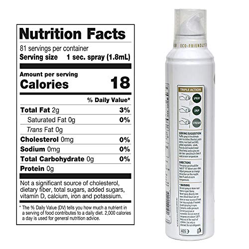 Mantova White Truffle Flavored Extra Virgin Olive Oil Spray, Heart-Healthy Cooking Spray Perfect For Salads Or Pasta Sauces, 100% Natural Cooking Oil Made In Italy, Olive Oil Dispenser Sprays, Drips, Or Streams With No Waste, 6 Oz #TOP1