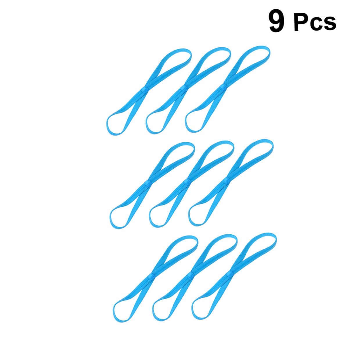 INOOMP 27pezzi Fasce Sportive Antiscivolo Per Corsa e Yoga Da Elastiche Accessori Per Allenamento Unisex Blu