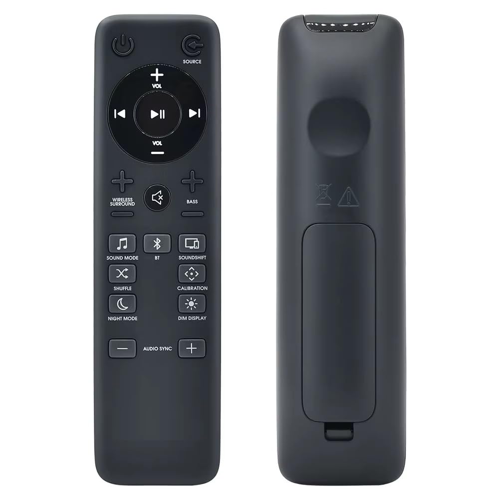 Remote Compatible for JBL Soundbar Speaker Bar 2.1 Bar 5.1 HD Soundbar Speaker Surround System Remote Control - Please Match The Image with Your Old Remote Before Placing The Order (Black)