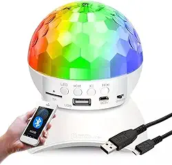 Globo de Luz RGB com Bluetooth e Som – Bola Maluca LED Festas Decoração