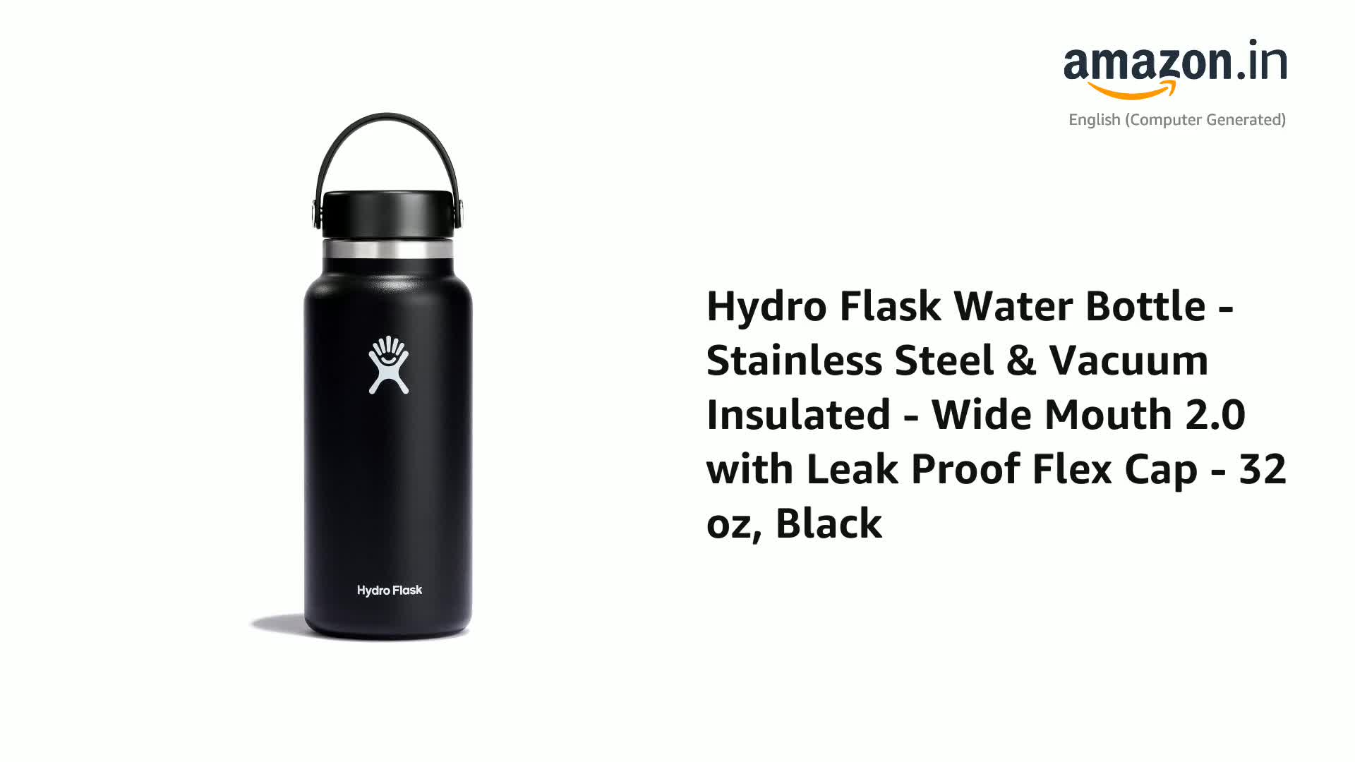 Hydro Flask Water Bottle - Stainless Steel & Vacuum Insulated