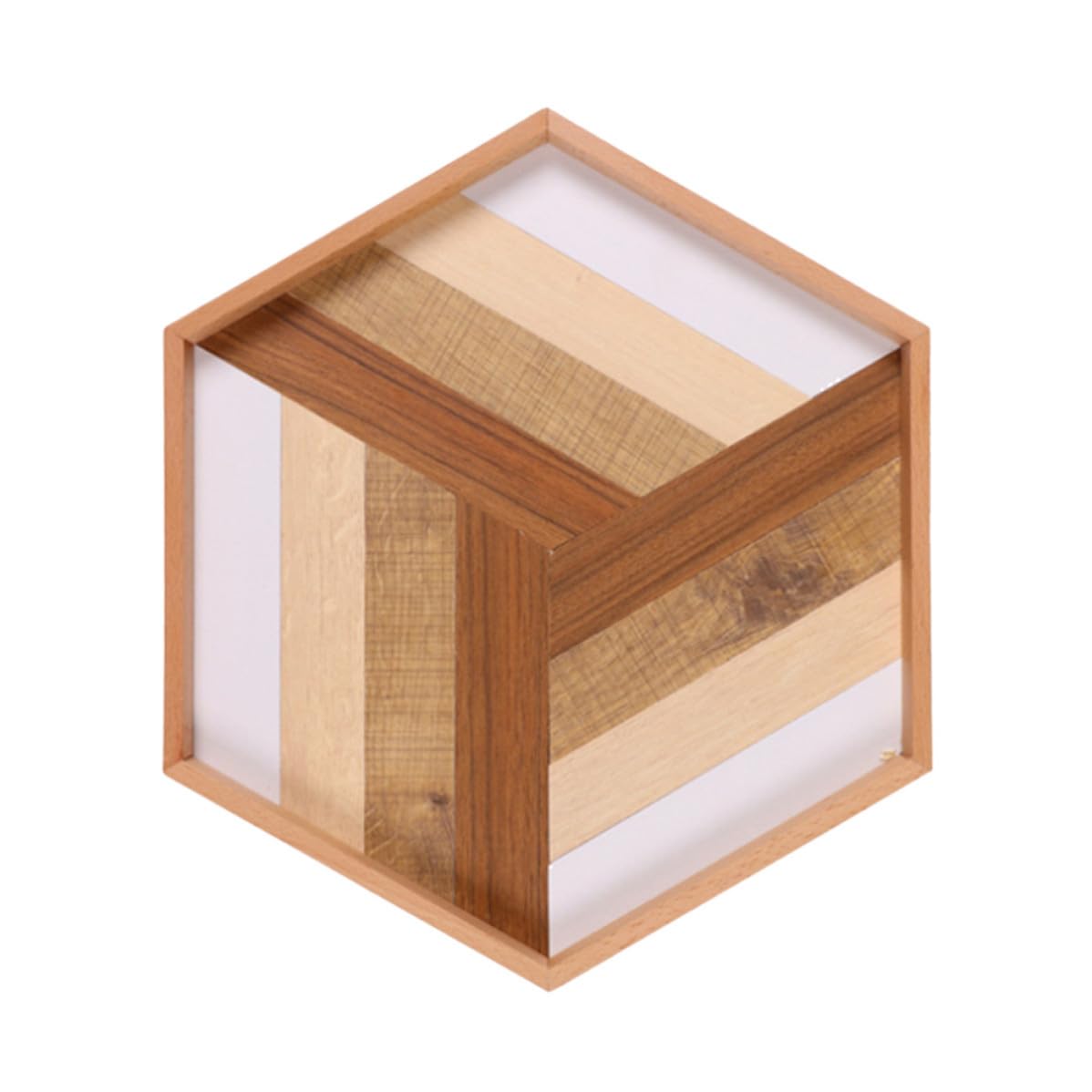 Plateau de service en bois pratique pour transporter fruits et desserts