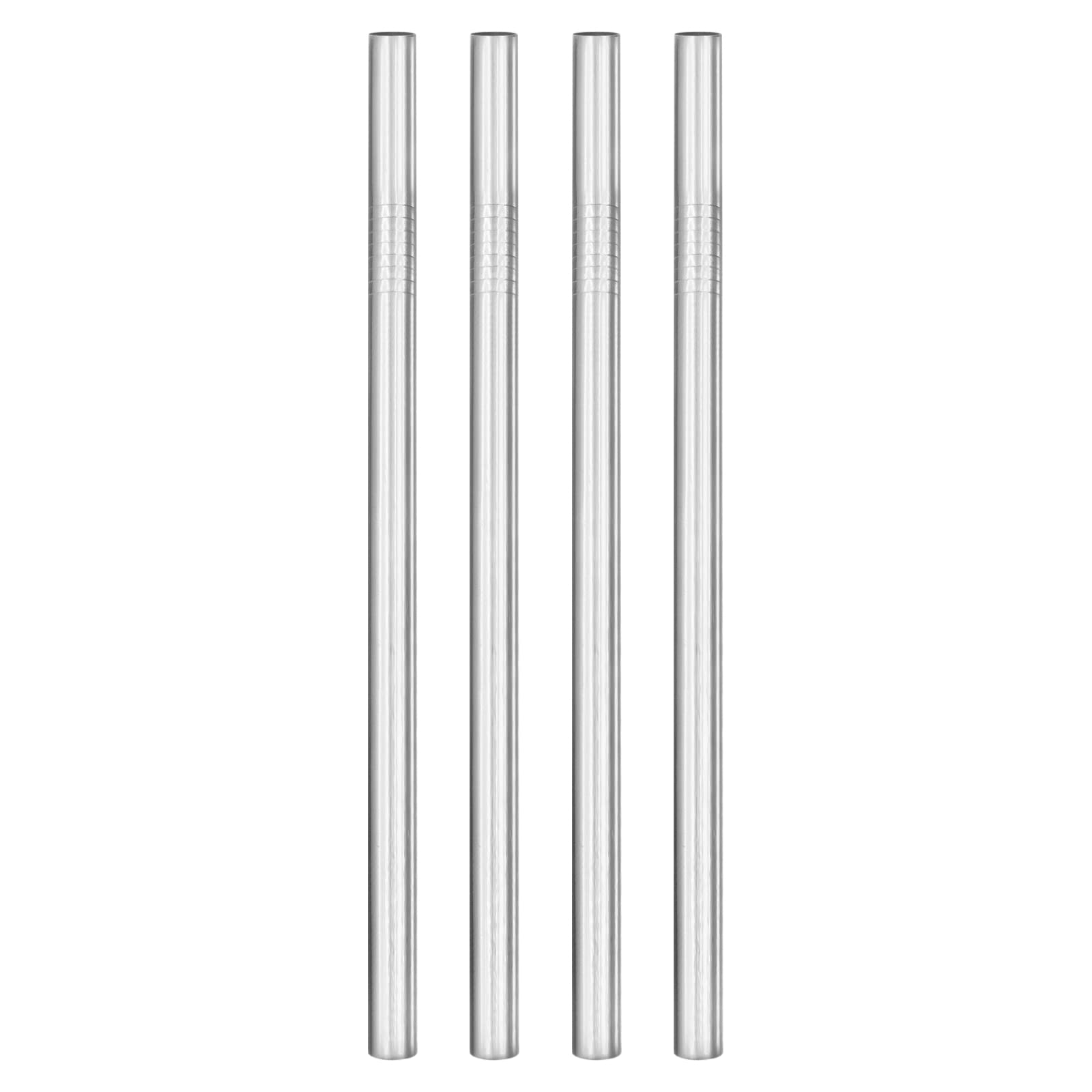 Paille en acier inoxydable large de 1,3 cm idéale pour les smoothies épais