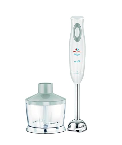 Bajaj Majesty HB12 300-Watt Hand Blender, White
