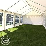Namiot imprezowy namiot biesiadny 3x10 m pawilon ogrodowy plandeka PVC 700 N w kolorze białym, wodoodporna