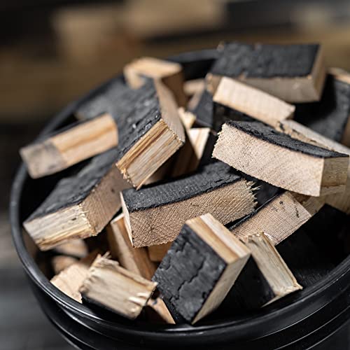 Midwest Barrel Company Bourbon Barrel Bbq Smoking Wood Chunks For Smoker (20 Pound Bucket) 1-4 Inch Large Wood Chunks For Smoking Meat - Bbq Accessories For Grills And Smokers #TOP2