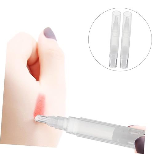 Miniatura 8 de FRCOLOR 8 botellas vacías embotelladas, tubos de brillo de labios, bolígrafos de brillo de labios transparentes, recipientes de plástico