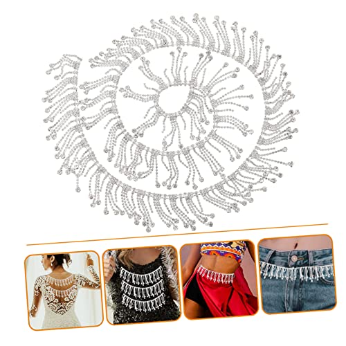 Franges en strass argentées : l'accessoire haute couture pour vêtements - 5