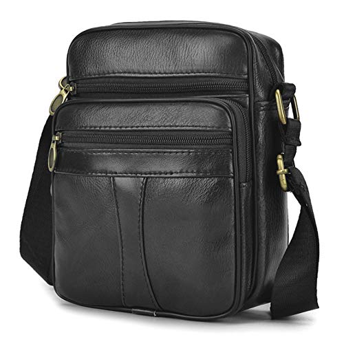💁🏻‍♂️ Dimensioni Compatte: è la giusta dimensione per l'uso quotidiano con dimensioni intorno a Lunghezza x Altezza x Larghezza = 6,7 x 8,2 x 3,1 pollici o 17 x 21 x 8 cm. Questa borsa a Tracolla di Vacchetta può contenere tutto il necessario ogni giorno. È senza dubbio una borsa a tracolla molto compatta e portatile.