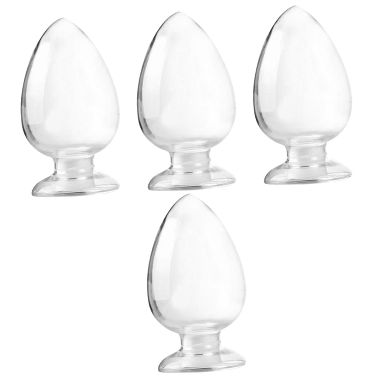 PRETYZOOM 4piezas Botella De Vidrio Con Tapón Para Muestras Frasco Decorativo De Almacenamiento Para Exhibición y Laboratorio