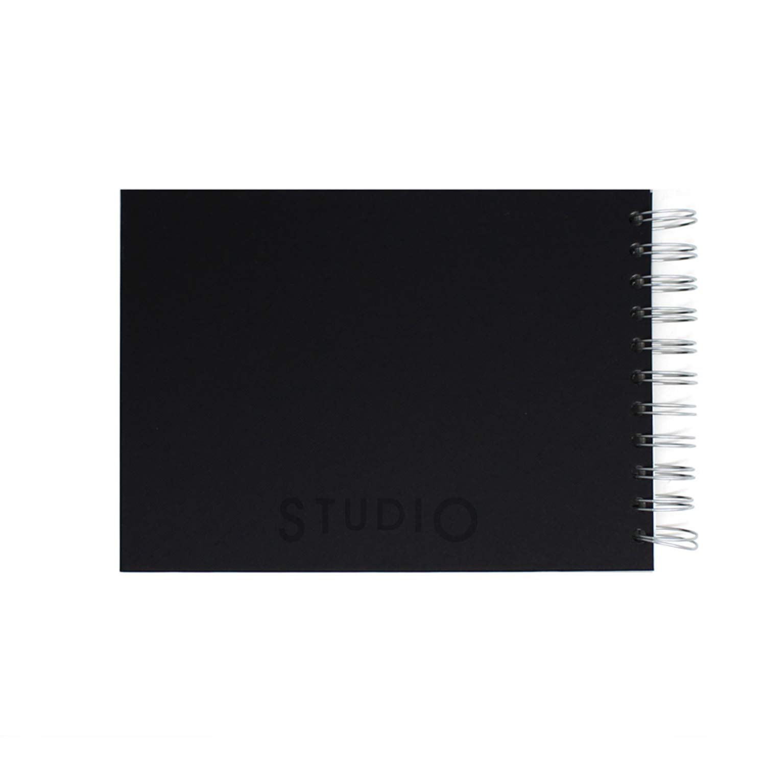 Artway Studio - A5 Quaderno da Disegno spiralato - Paesaggio - 96 facciate/48 Pagine di Carta a Cartuccia da 170 gsm - Quaderno per Schizzi Cartonato Nero