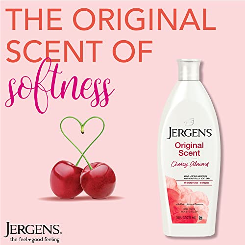 Jergens Original Scent Moisturizer, Cherry-Almond, 10oz + 2.5oz Bonus - Image 4