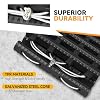 Auto Dynasty [2PC] 48 Traction Mat Portable Recovery Tracks Mat Traction Board Non-Slip Max Capacity Load 7-Ton Compatible with Most Vehicles, for Snow, Ice, Mud and Sand Emergency Aid, Black