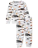 The Children's Place Unisex Baby and Toddler Halloween 2 Piece Snug Fit Cotton Pajama Set, Glow Mummy, 4T US