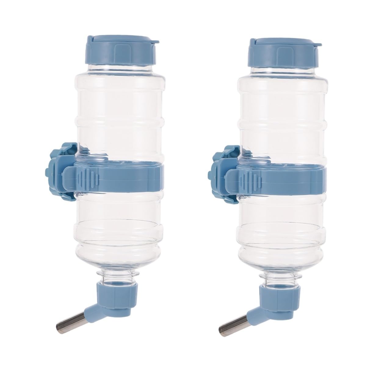 minkissy 2piezas Bebedero Colgante para Pequeñas Dispensador Automático De Agua Sin Goteo para Hámsters y Conejos Botella Transparente De Instalación y Diseño Práctico y
