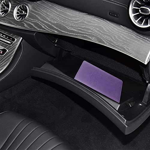 Image of LumiMokki Premium Car Registration & Insurance Card Holder with Magnetic Shut, Vehicle Glove Box Car Organizer - For Documents, Cards, License (Purple)