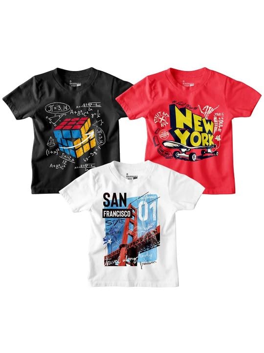 Bon Organik Boy's Cartoon Regular Fit T-Shirt-image-30