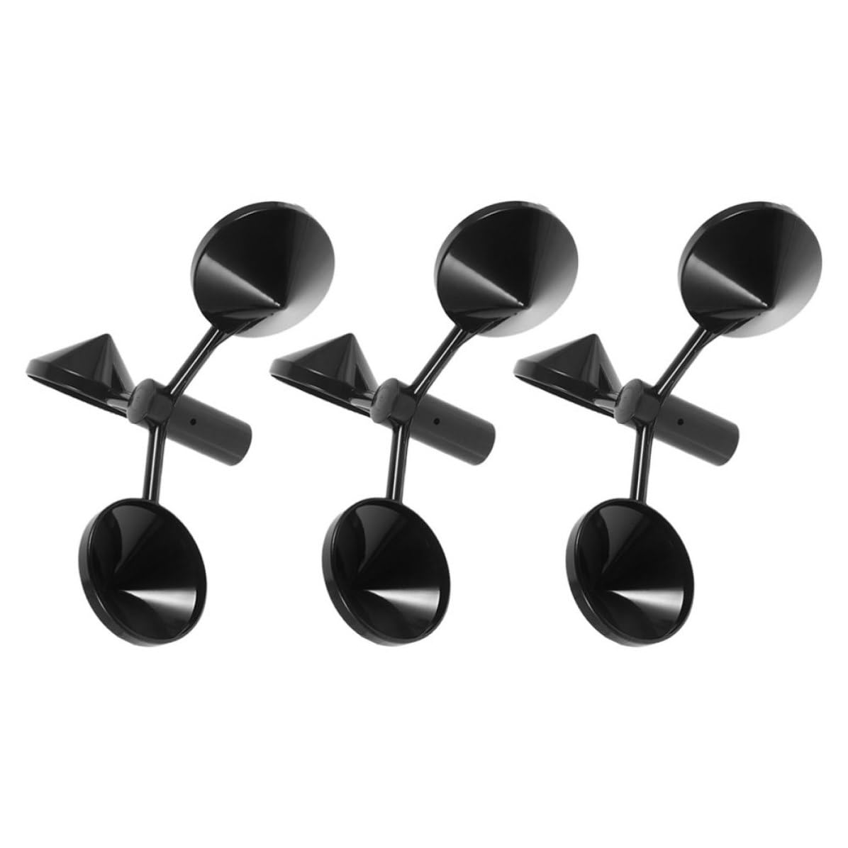 Wind Speed Anemometer Cups Replacement with Portable Design 3pcs and Quick Response Abs Material for Accurate Wind Measurement for Outdoor Use