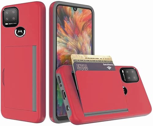 Miniatura 5 de Funda protectora para Motorola Moto G Stylus 2021 5G Edition con tarjetero, ranura para tarjeta de crédito, color negro