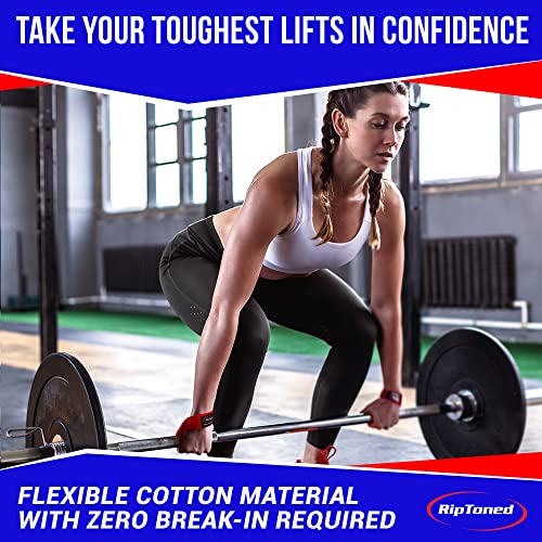 Rip Toned Lifting Straps For Weightlifting - Long 23 Inch Deadlifting Straps Lifting Wrist Straps For Men & Women With Protection Padding For Deadlifts Powerlifting Strength Training #TOP4