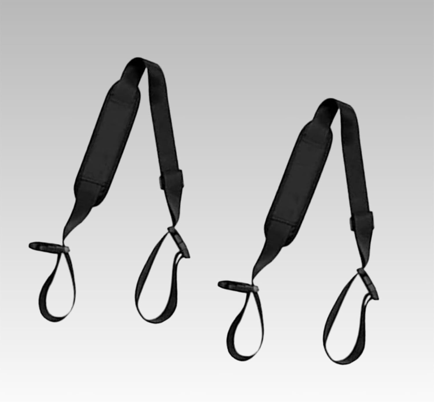 2 Pack Adjustable Beach Chair Straps for Carrying - Universal Backpack Straps for Folding Camp Chairs, Replacement Carry for Beach Camping Backpacking Picnics Outdoor, Black