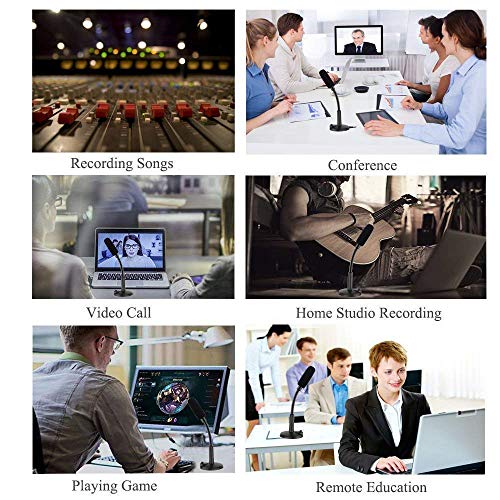 Storin Mini Speech Microphone with USB Connector Stand for PC Laptop Desktop - Image 6