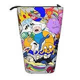 アドベンチャータイム ジェイク ペンケース 伸縮式 ピーナッツ 筆入れ 格納式ペンケース 引き込み式の筆箱 鉛筆ケース ペン袋 縦型 かわいい 大容量 文房具 おしゃれ 立つ 伸縮性 小物収納 軽量 学生用 子供 社会人用