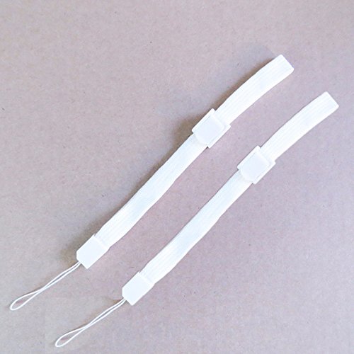 Ambertown 2 X White Silicone Skin Case Cover With Wrist Strap For Nintendo Wii Remote #TOP3