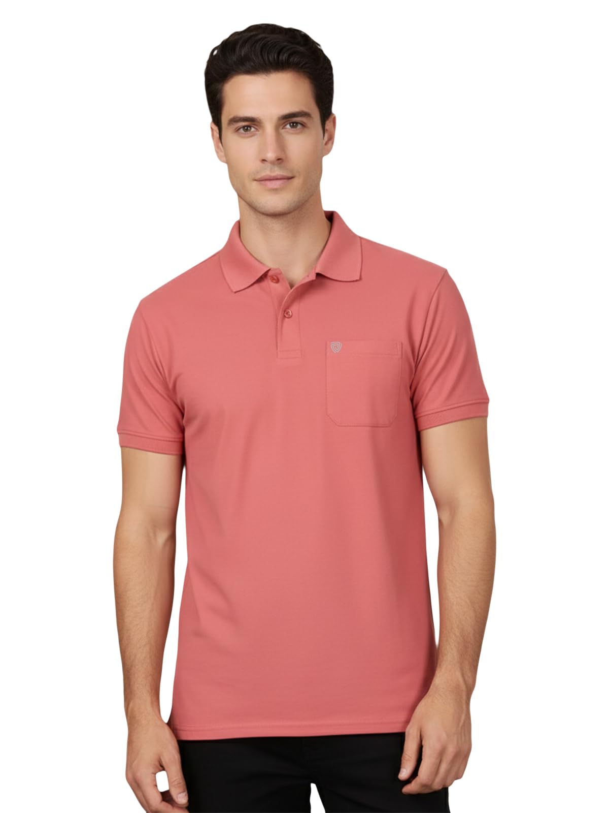 lux cozi Men's Cotton Blend Polo T-Shirt with Chest Pocket | Collar T-Shirts for Men | Half Sleeves | Plain - Regular Fit (Pack of 1)-picture-20
