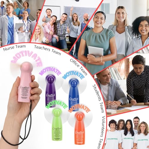 Mini ventilador portátil de mano contra el calor de verano, lote con potentes luces LED y cordón 8