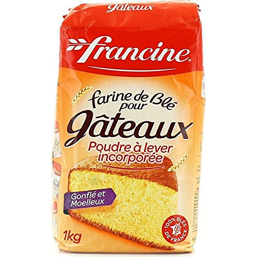 Francine - Harina de trigo © para pasteles en polvo absorbida al amanecer © E © S inflada y suave 1 kg (paquete de 8)