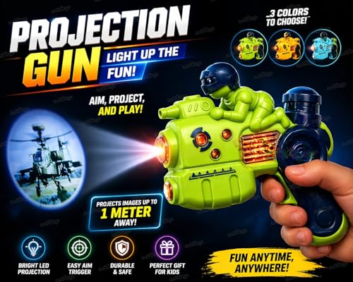 Image of Zest 4 Toyz Musical Toy Projection Gun for Kids with Flashing Light & Musical Sound Pistol Gun Toy for Boys & Girls Plastic (Pack of 1) Random Color Dispatch