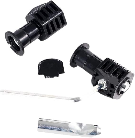Toilet Fixing Kit Universal Fixing Screws Set for Wall-Mounted Toilet Stainless Steel Fixing Hinges Oilet Lid Screws Easy to Use Black