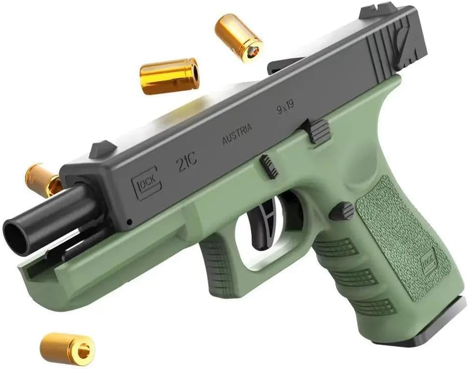 Semi-Automatic foam toy gun, 9x19mm, OD Green