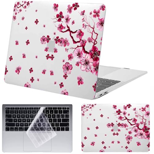 Funda para MacBook Air 11 con diseño de cerezo floral para modelos A1465 y A1370