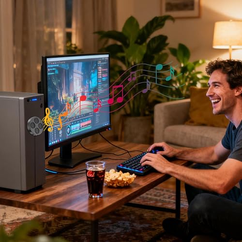 Altavoz USB con graves profundos que soluciona el audio bajo de tu PC 4