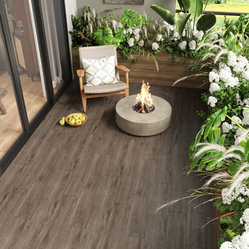 Dalles de sol vinyle marron clair auto-adhésives CRE8TIVE 24 pièces