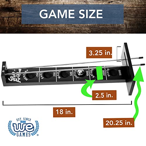 We Games Shoot The Moon Game Set For Kids And Adults, Classic Balancing Ball Game, Retro Style And Durably Made Solid Natural Wood, Perfect Tabletop Game For Game Night And Bar Games 18 Inches #TOP2