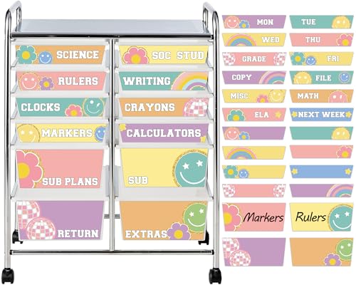 Qyeahkj Preppy Drawer Labels