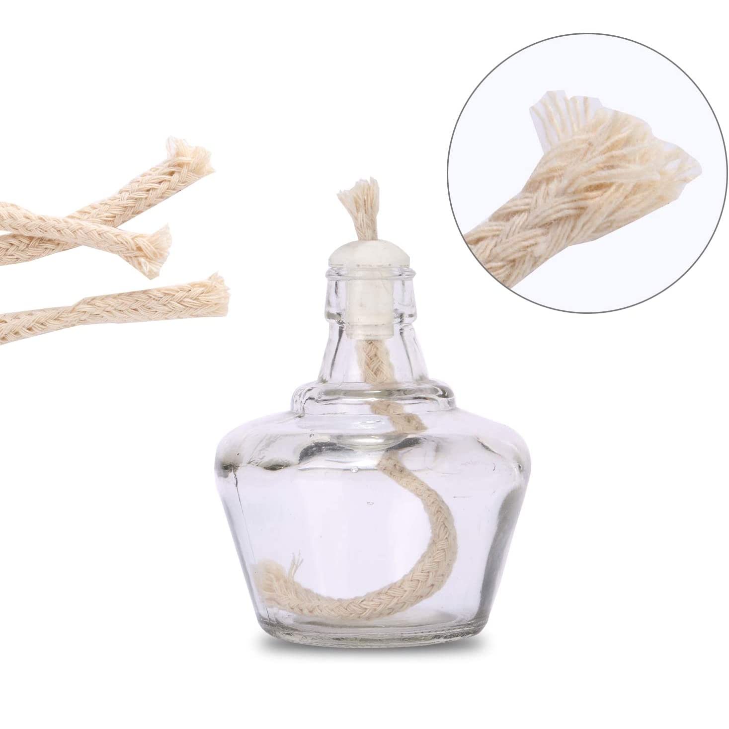 Stoppini Per Lampade A Olio - 7 Pezzi, In Ceramica E Cotone, Per Torce E Decorazioni - Foto 5