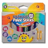 Little Brian Paint Sticks - Metallic 6 pk