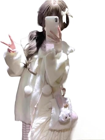 Tenshi Kaiwai Plush Tops - Y2K Tenshi Kawaii Jackets Jirai Kei Gyaru Clothes Cutecore Puppy Harajuku Outfits