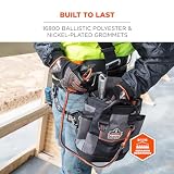 Ergodyne Arsenal 5517 Premium Topped Tool Pouch z zamkiem błyskawicznym, jeden rozmiar, czarny