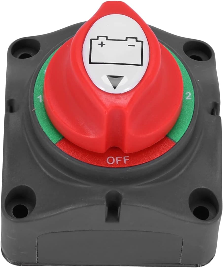 Amazon JOUSE 3位置切断アイソレータマスタースイッチ、1260Vバッテリー電源カットオフキルスイッチ、車/自動車/RV