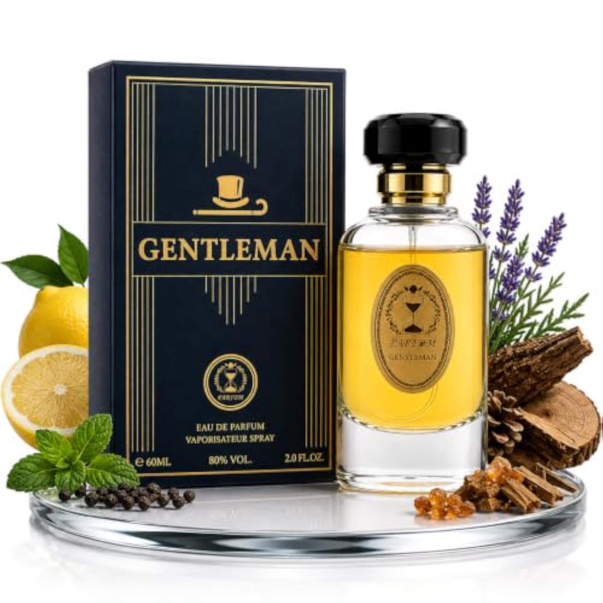 Men's Long Lasting Woody Aromatic Perfume, Wedding Gift