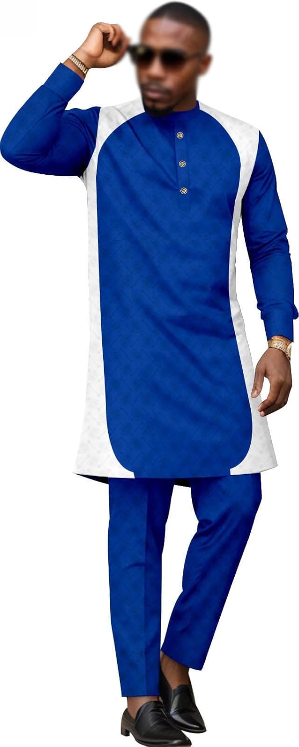 Dashiki For Men African Clothing 2 Piece Sets Formal Suit Dashiki For Men African Clothing 2 Piece Sets Formal Suit