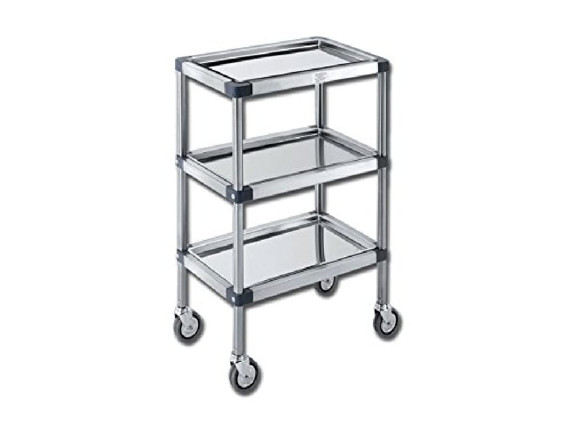 GIMA 45805 Acciaio Inossidabile Carrello Ter Plus, 49 cm Lunghezza x 30 cm Larghezza x 78 cm Altezza