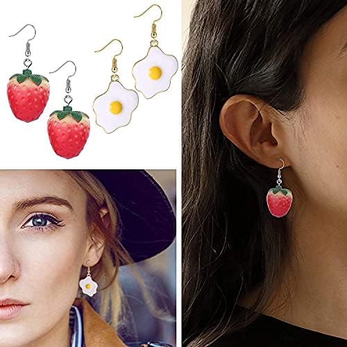 LOLIAS 15 Pairs Stainless Steel Ear Hook Resin Drop Earrings Gummy Bear Aesthetic Earrings for Women Girls Jewelry Eardrop Cute Earrings Novelty Earrings Set